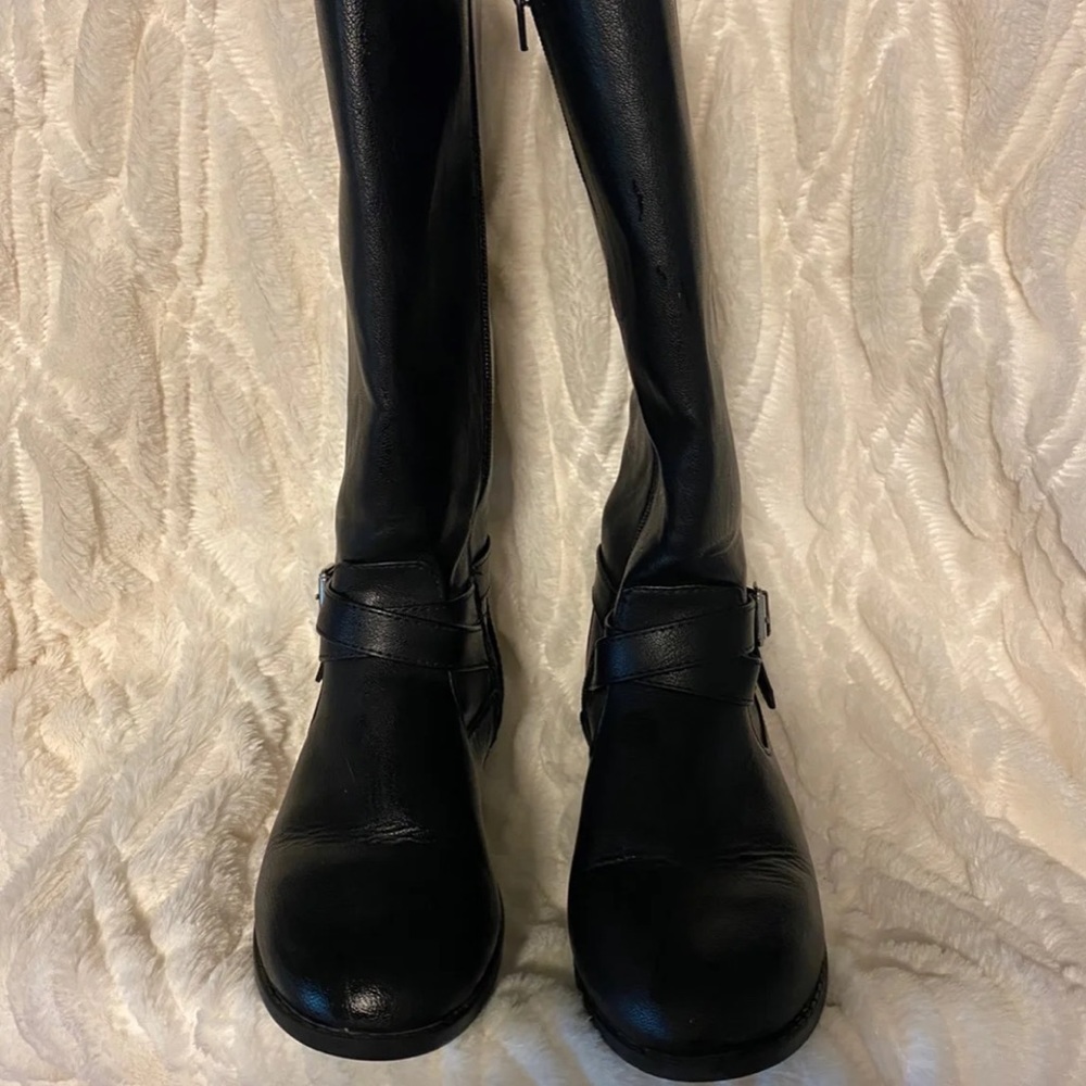 Girls black riding boots